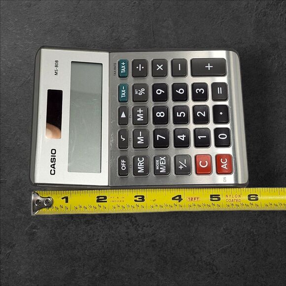 Casio MS-80B Dual Power Desktop Calculator Solar + Battery 2 Available - Picture 7 of 7